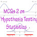 MCQs 2 on "Hypothesis Testing" Statistics