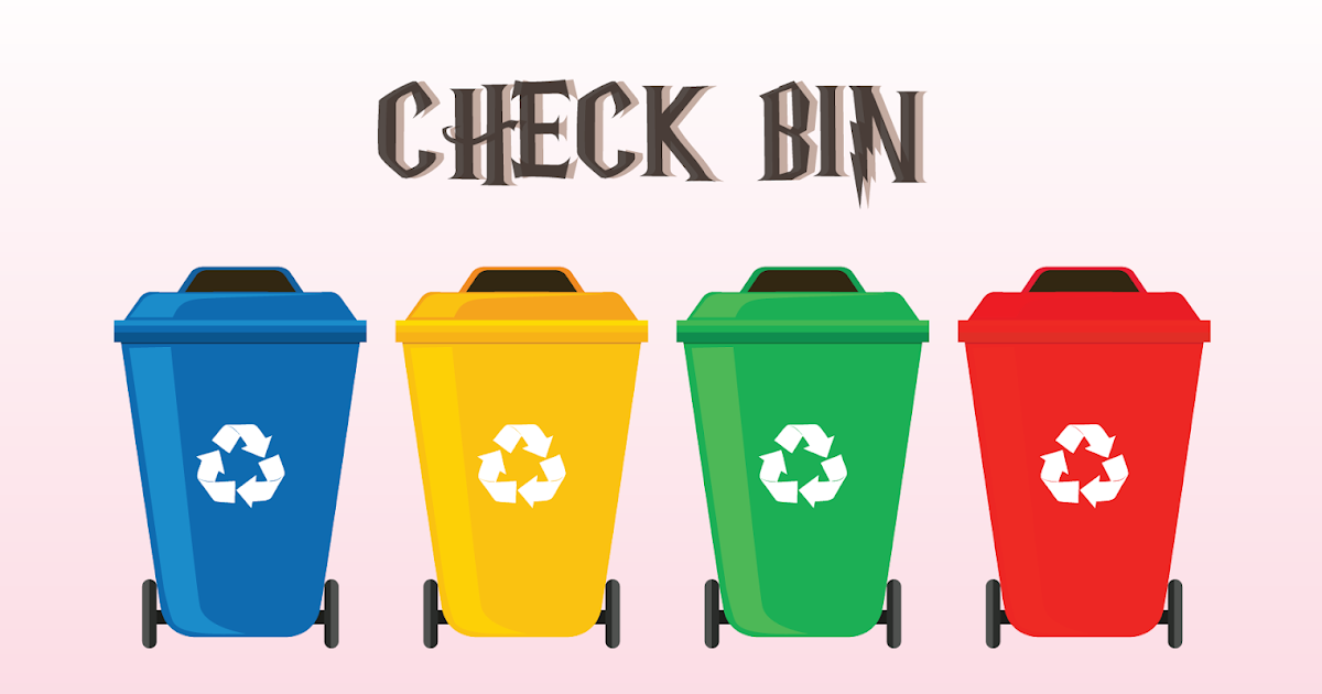 Check bin เช็คก่อนทิ้ง(ขยะ)!