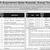 Sindh Govt. Qatar Hospital Karachi Jobs