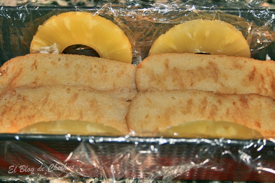 Postres, Semi frio de piña, El Blog de Chechus