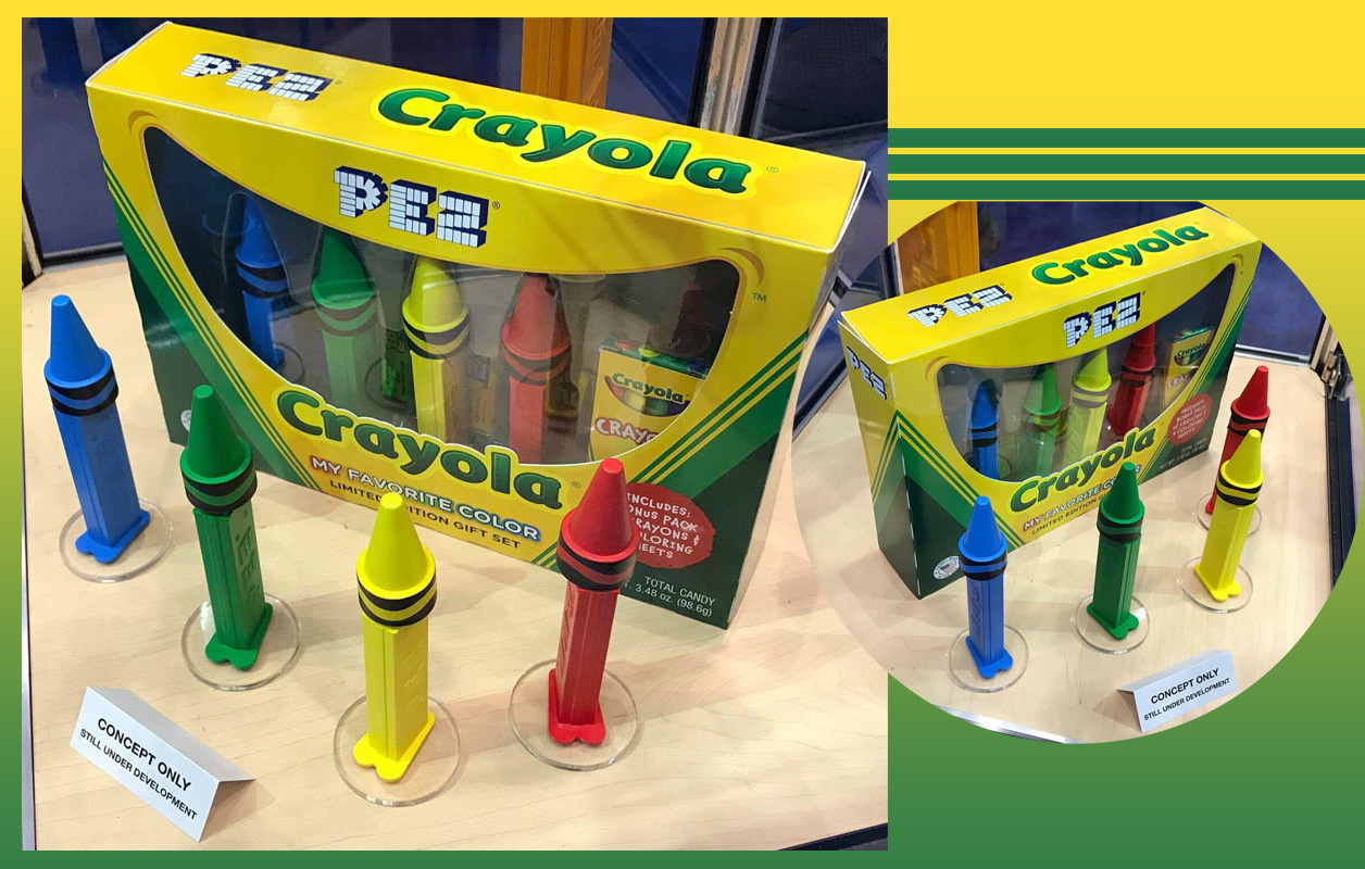 Pez Palz Friends of PEZ Crayola PEZ Crayons Vivid Violet, Jazzberry