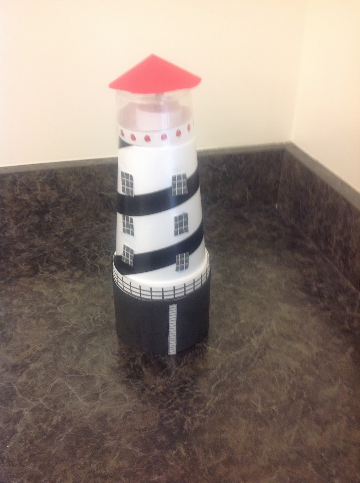 Puddle Wonderful Learning {DIY} Cheap and Easy Lighthouse