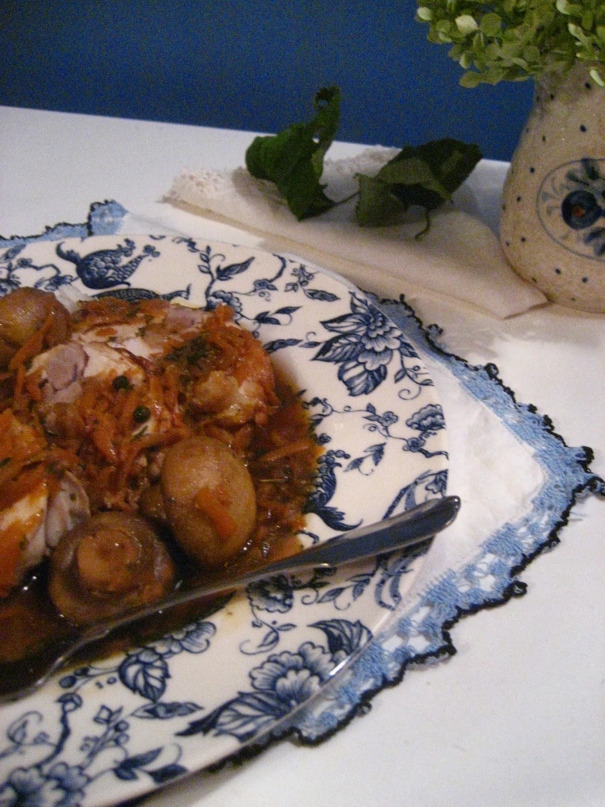 Marie est dans son assiette! Coq au porc à ma façon Marie est dans son assiette! Coq au porc à ma façon