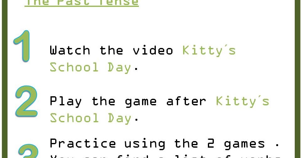Jimmy's Year 5 and 6 Literacy Blog: The Past Tense