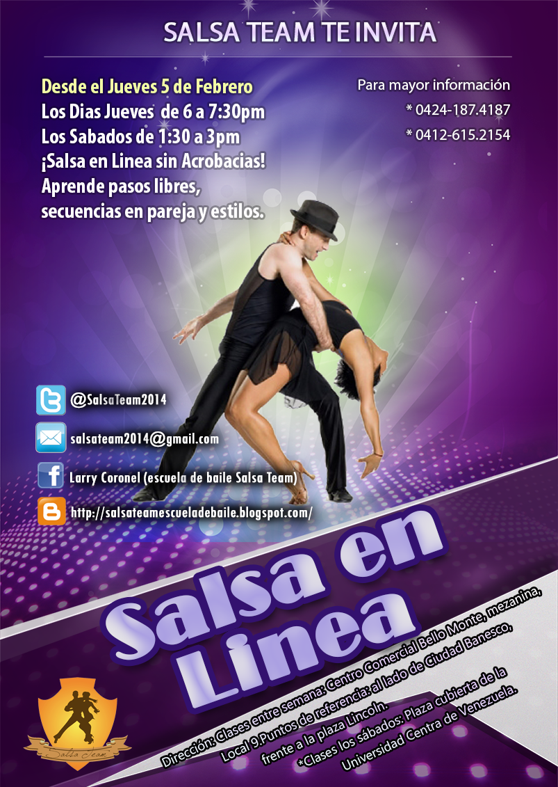 SALSA TEAM. Escuela de Baile enero 2015