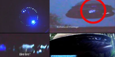 Alien caught on camera inside a UFO at the controls.