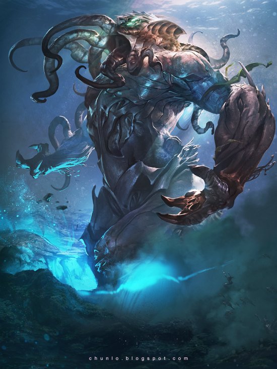 Monstros, criaturas e guerreiros nas ilustrações de fantasia e ficção de Chun Lo Chun Lo artstation deviantart arte ilustrações fantasia ficção científica terror monstros dragões criaturas