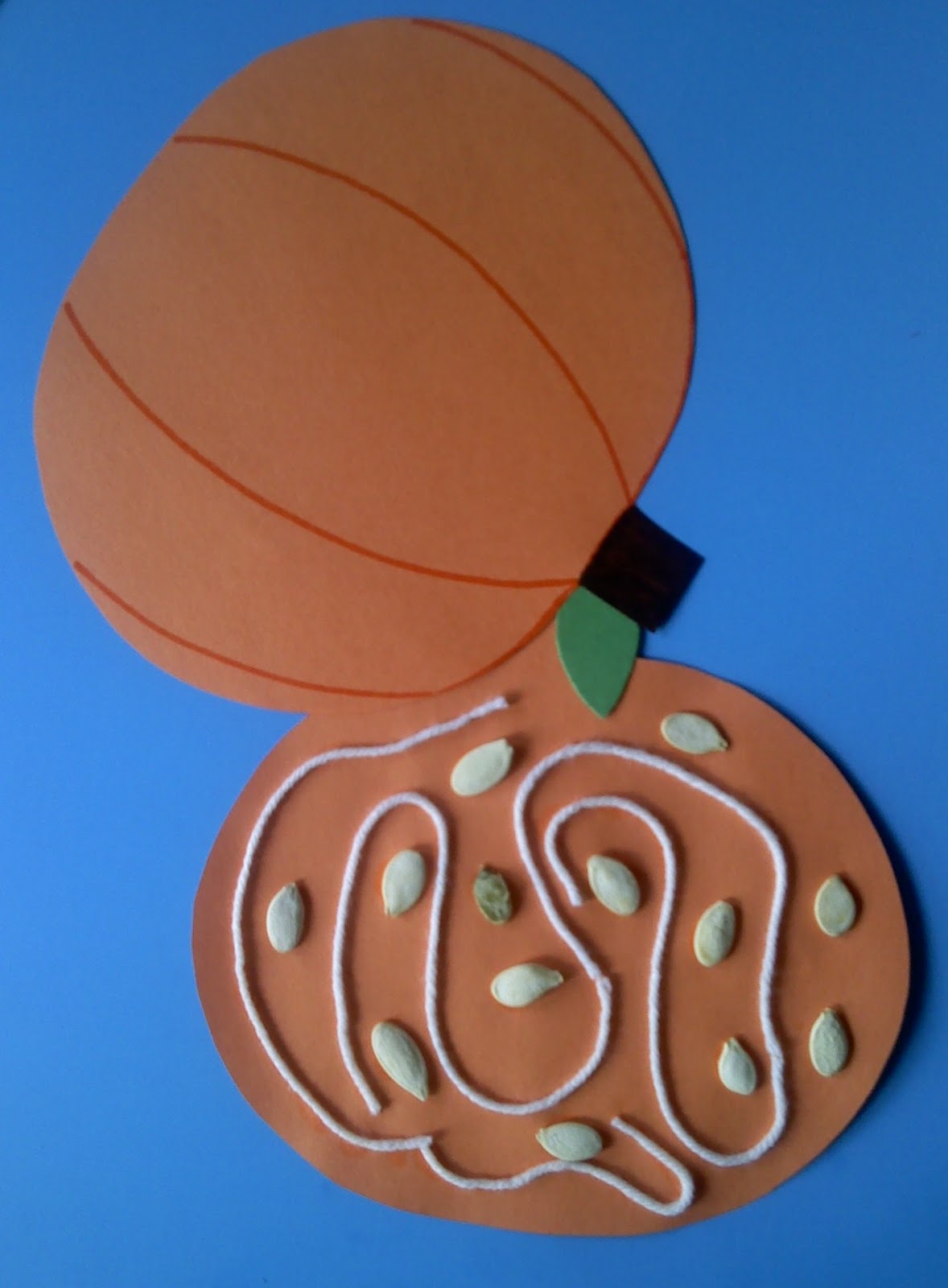 Crafts For Preschoolers: Whats Inside A Pumpkin Craft