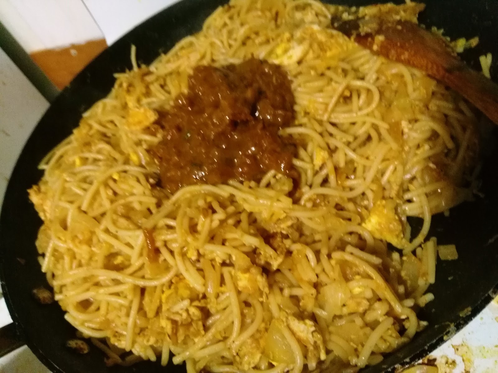 FRIED CHICKEN NOODLES (FRIED THIN SPAGHETTI) street style, without sauces