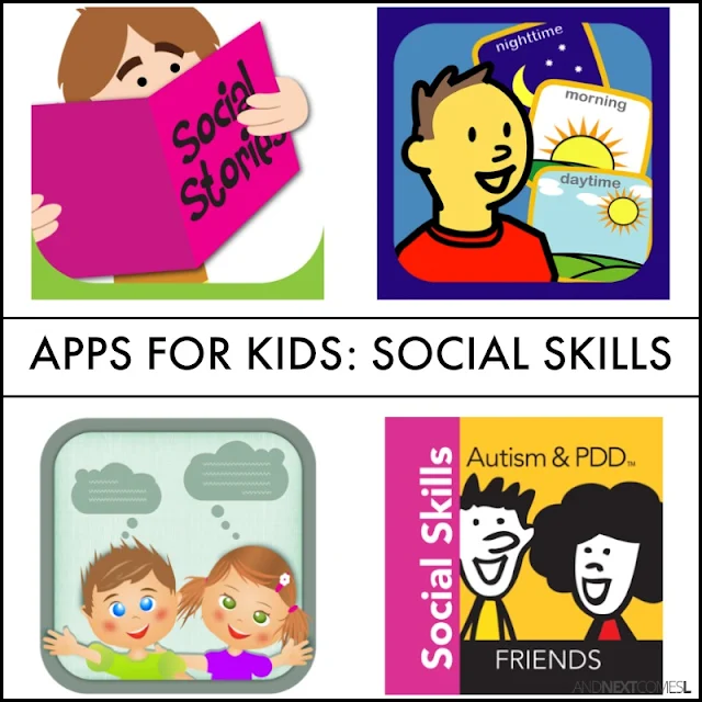Social skills apps for kids with autism, hyperlexia, or other special needs from And Next Comes L