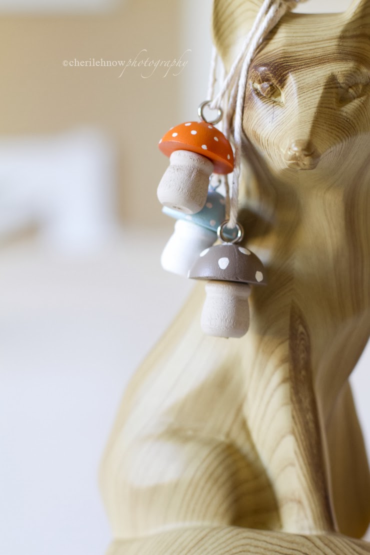 tinkerwiththis DIY Wooden Mushroom Ornaments a tutorial