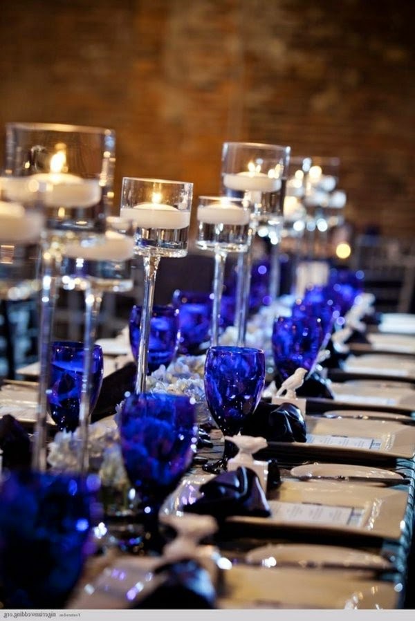 Table decoration in blue &#8211; fascinating ideas!