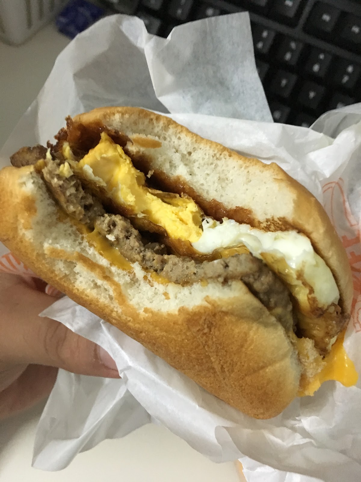 McDonald's BBQ Beef Burger with Egg