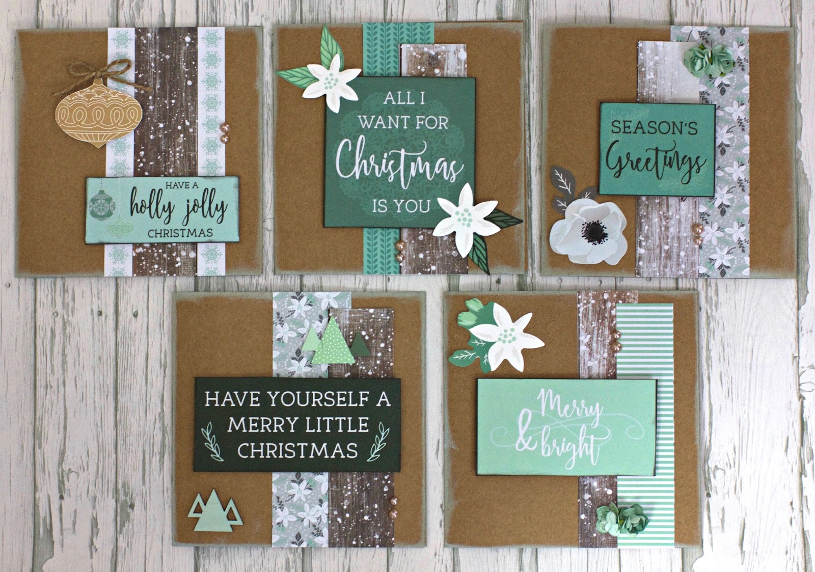 time to create quick and easy set of 10 mint wishes christmas easy do it yourself christmas cards