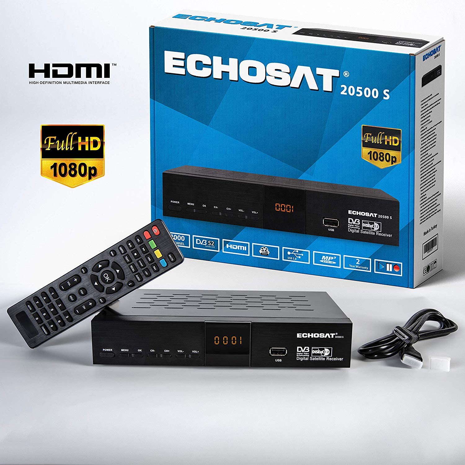 Preise hdline Echosat 20500 S Digitaler Satelliten HD Receiver (HDTV