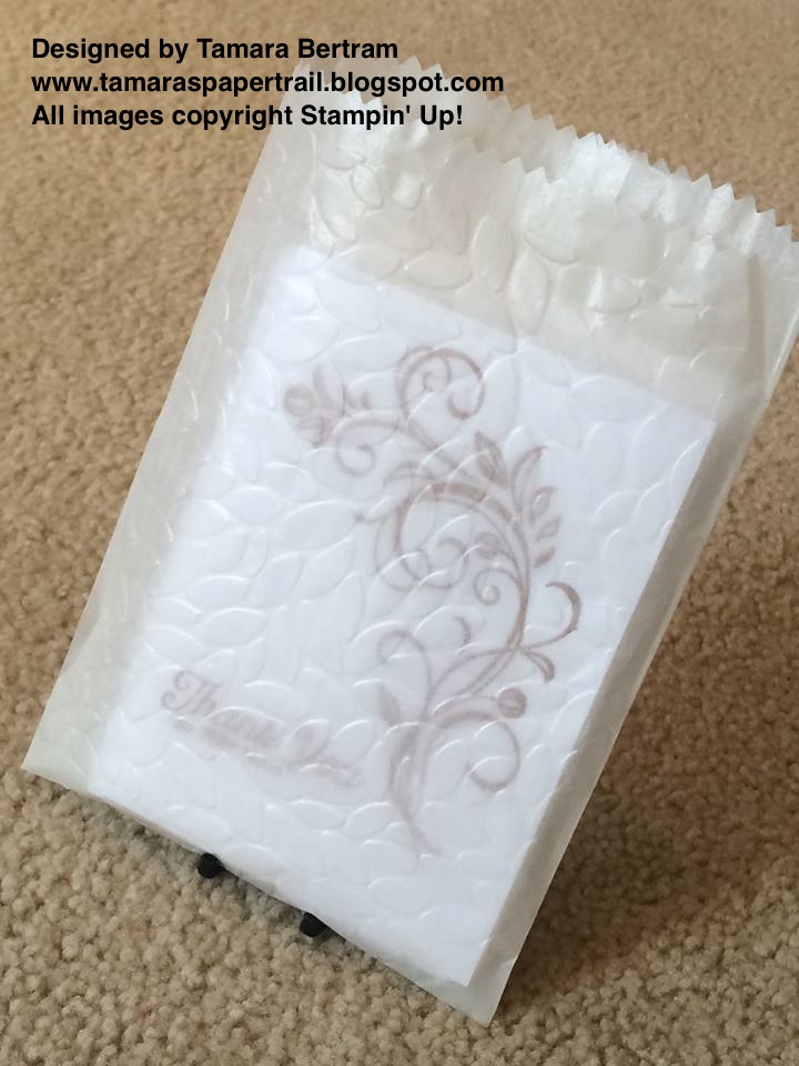Tamara's Paper Trail Embossed Glassine Bags