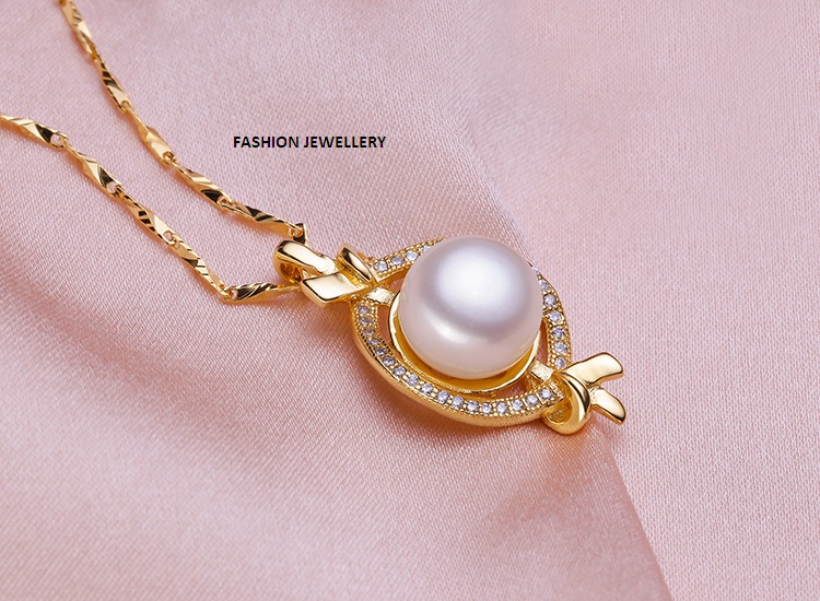 Dubai Pearl Diamond New Fashion Gold Jewellery Pendent Set Necklace Set ...