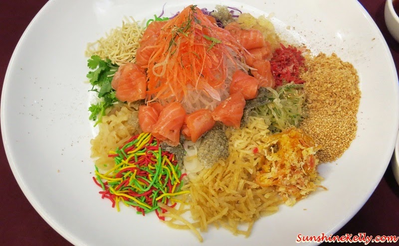 CNY 2015 Menu Review, Checkers Café, Dorsett Kuala Lumpur, Yee Sang, Salmon Pear Yee Sang, Salmon / Pear Yee Sang