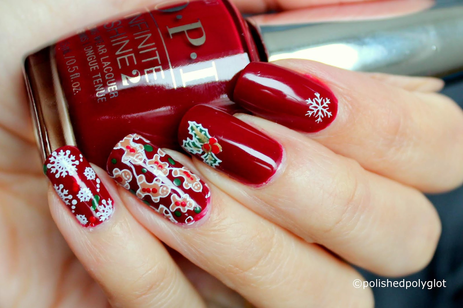 Red and Silver Stamping Nail Art Ideas - wide 5