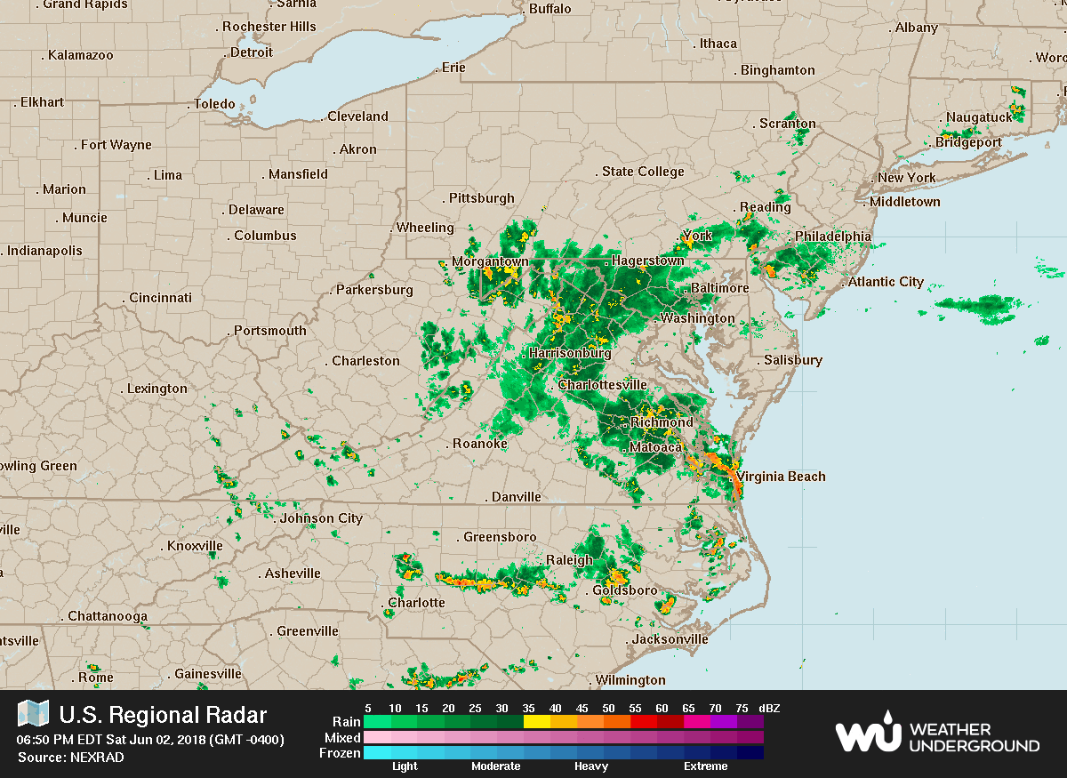 u s regional radar mosaic for a portion of the eastern u s looped 6 50pm 7 35pm edt june 3 2018 as prettied up by weather underground u s regional radar mosaic for a portion of the eastern u s looped 6 50pm 7 35pm edt june 3 2018 as prettied up by weather underground