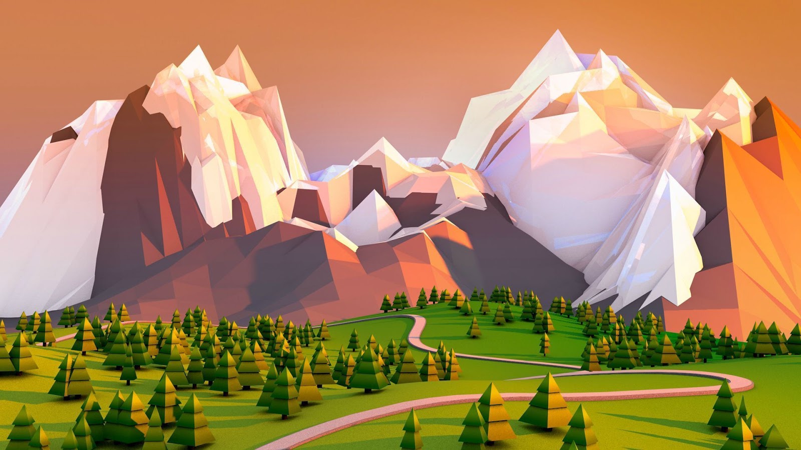 "Mãn Nhãn" Bộ Hình Ảnh Nền Low-Poly Tuyệt Đẹp Nhất