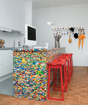 家具は自分でレゴで作る？？レゴで作られた家具【a】　カウンターテーブル