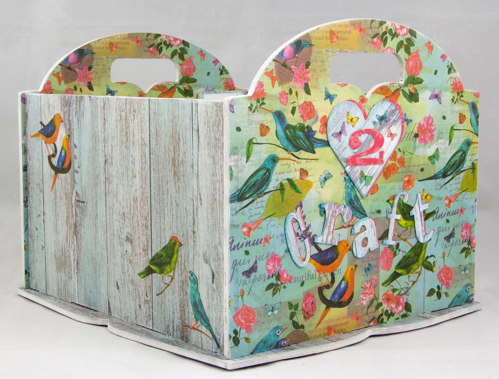 Juliz Design Post MDF Storage Box Craft Consortium