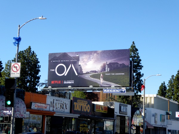 The OA series premiere billboard Melrose Avenue The OA series premiere billboard