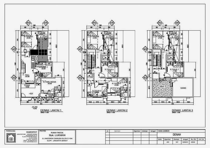 Desain Ruko Minimalis 3 Lantai Sebagai Tempat Usaha Dan Hunian