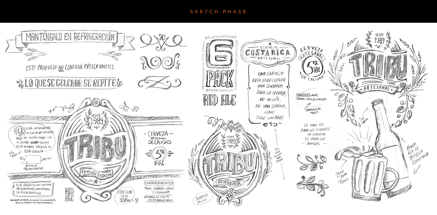 Tribu Beer Sketch Beer