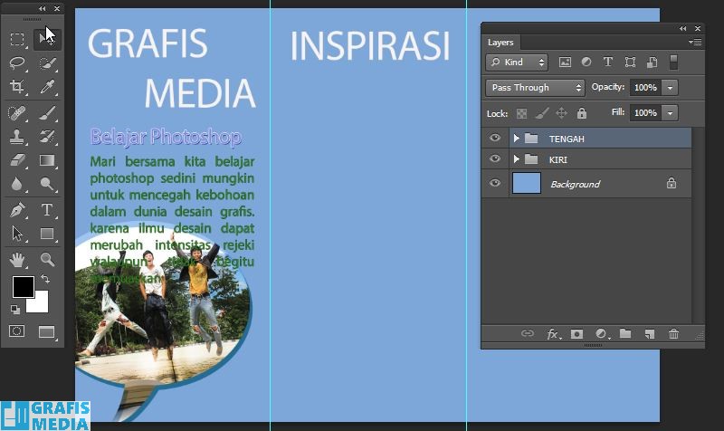 Cara membuat brosur lipat 2 dengan photoshop