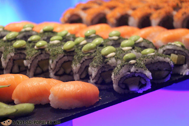 Sushi rolls in Heat Buffet of Shangri-La
