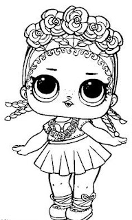 Little Lids Siobhan: LOL Doll Colouring Pages