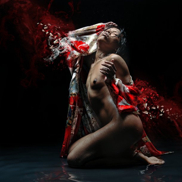 Stefan Gesell fotografia photoshop surreal sombria erótica fashion sensual nudez fetichista