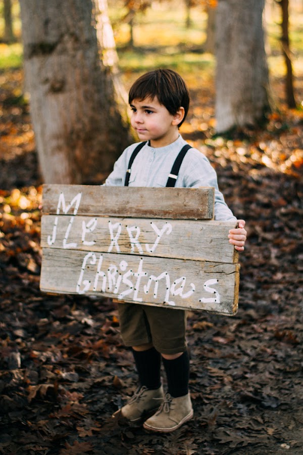 Cartel Madera Merry Christmas DIY con Gocco