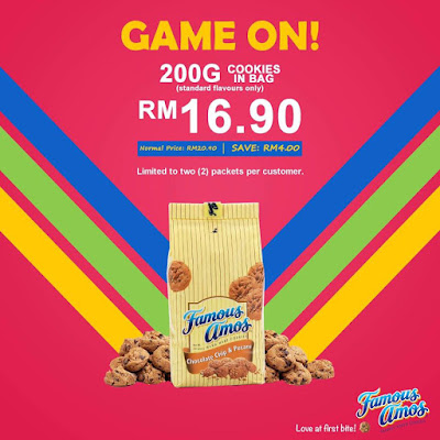 Famous Amos Malaysia 200g Cookies in Bag Discount Price Promo