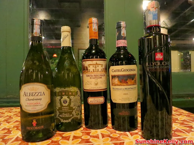 Frescobaldi Wine, Dinner, Villa Danieli, Sheraton Imperial hotel