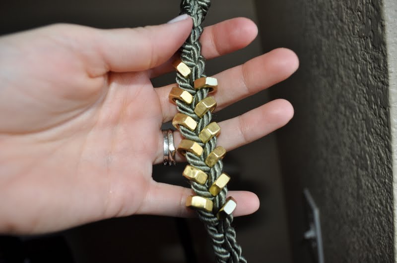 and so it is... Hex nut bracelet tutorial