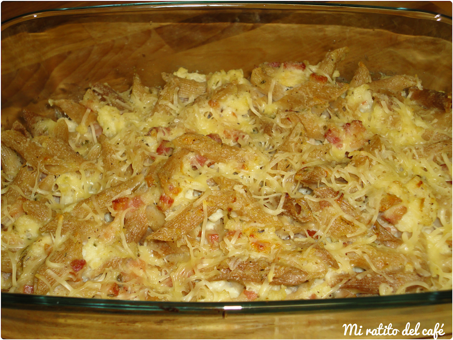 Macarrones con coliflor