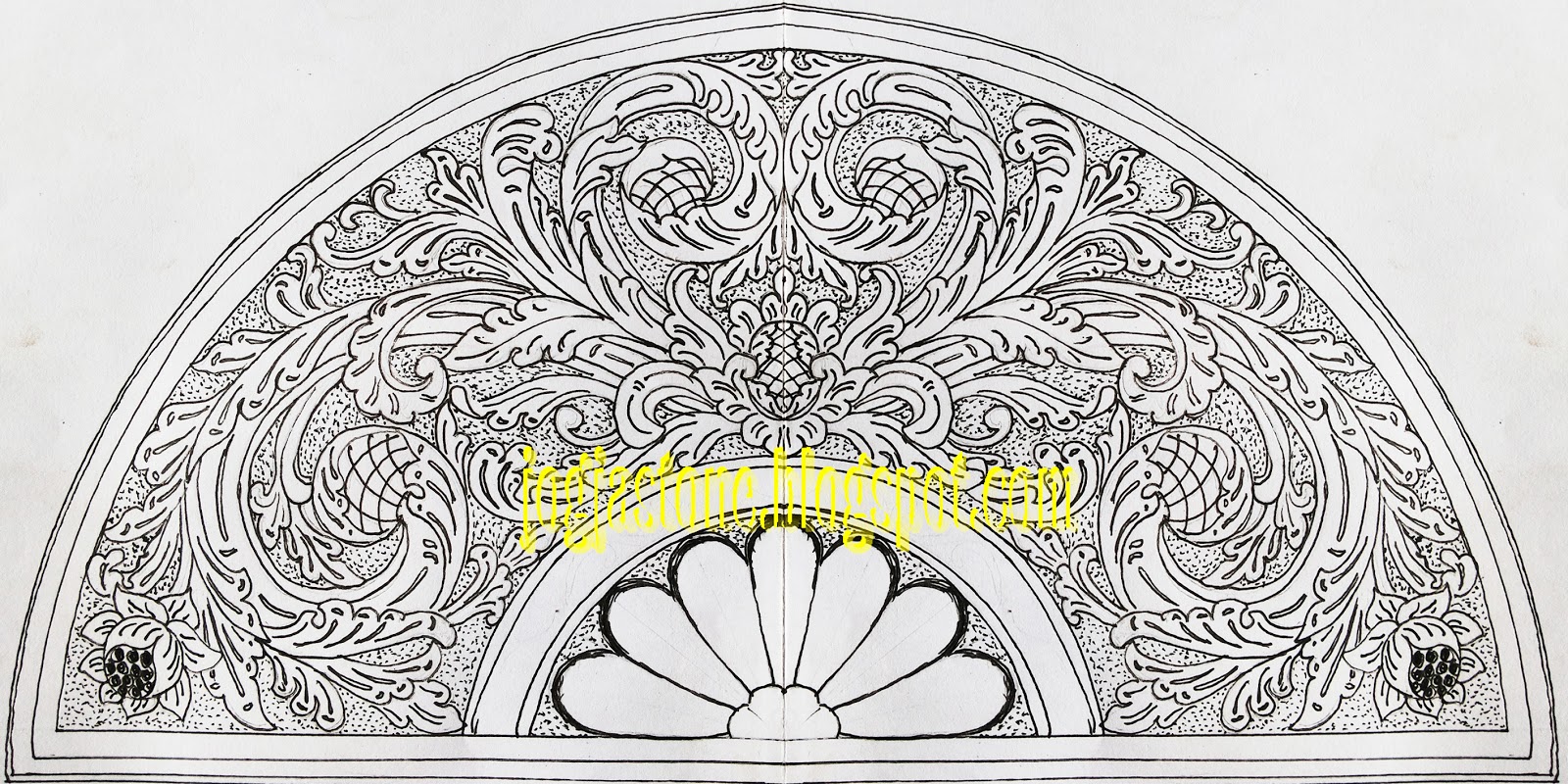 Gambar Sketsa Ukiran Sangkar Burung Terlengkap Kumpulan Sketsa Gambar