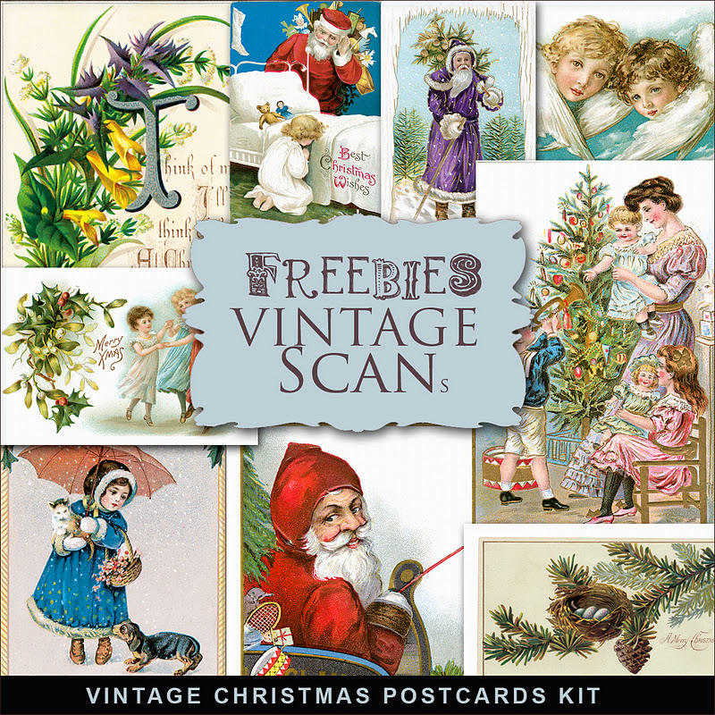 Freebies Vintage Christmas Post Cards:Far Far Hill - Free database of ...