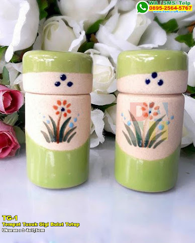 Tempat Tusuk Gigi Bulat Tutup