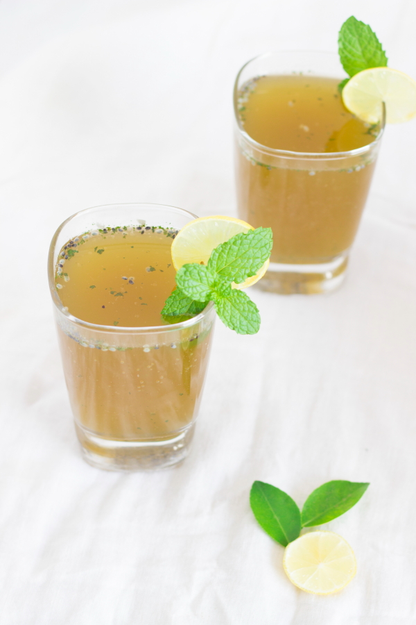 Pudina lemon juice limonana chia basil seeds sabze ka beej