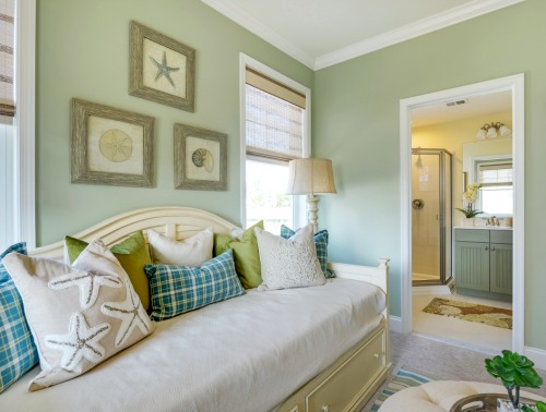 Blue and Green Daybed Room