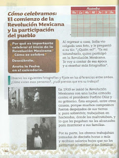 Apoyo Primaria Exploración de la Naturaleza y la Sociedad 2do Grado Bloque II Lección 6 Cómo celebramos: El comienzo de la Revolución Mexicana y la participación del pueblo  