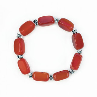 Carnelian Agate Stretch Bracelet - Giftspiration