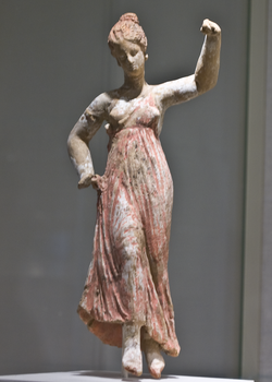 Μαινάδα που χορεύει. Ελληνικό αγαλματίδιο του 3ου αιώνα π.Χ. από τον Τάραντα.