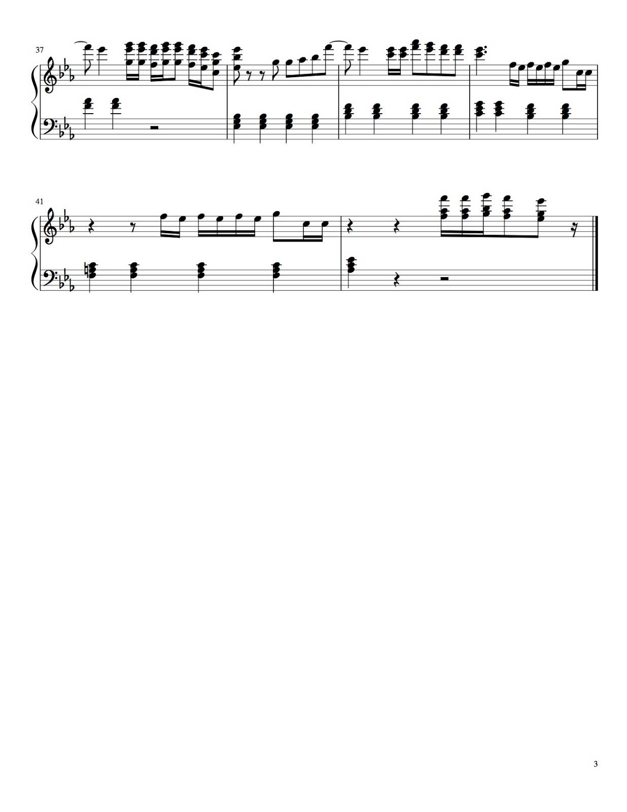Utterly Music [Piano Scores] Miss You by Louis Tomlinson