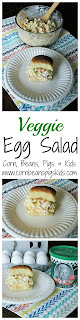 Veggie Egg Salad made with #AEdairy's Mr. E's Garden Vegetable Cottage Cheese #sponsored