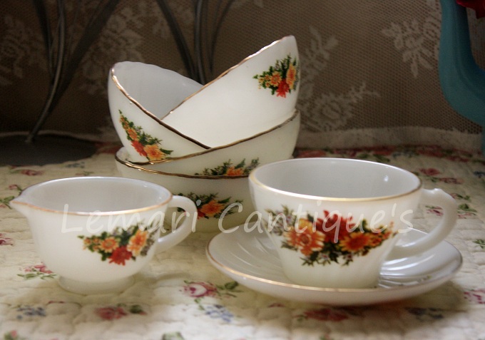 Lemari Cantique: lagi set ala pyrex ~ cup and bowl